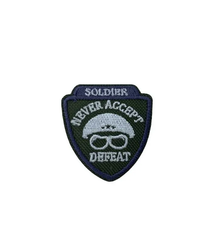Promo Stagionale Toppa Stemma SOLDIERS Patch Termoadesiva Applicazione Mm 40x35