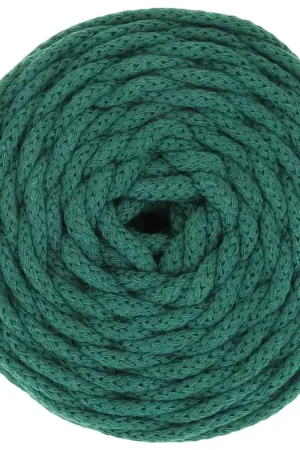Bobine de cordon en coton pour macramé Cotton Air 5 mm - Vert Bouteille x50m Acquista Ora