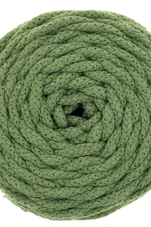 Bobine de cordon en coton pour macramé Cotton Air 5 mm - Vert eucalyptus x50m Offerta Limitata