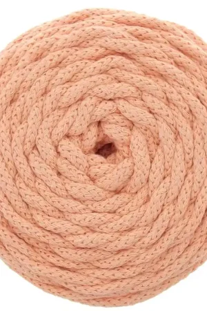 Compra Oggi Stesso Bobine de cordon en coton pour macramé Cotton Air 5 mm - Saumon x50m