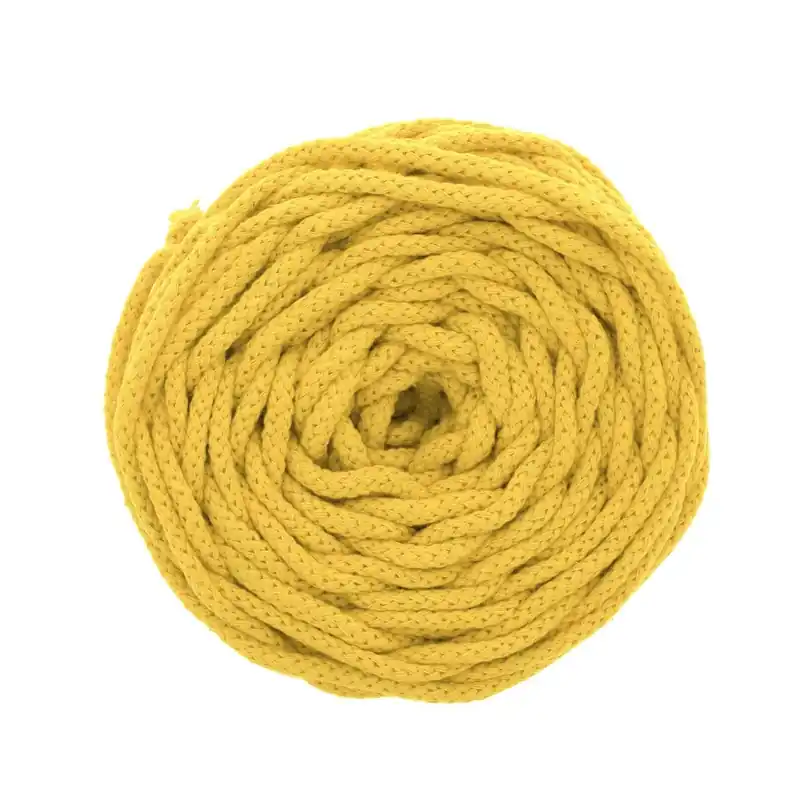 Ordina Subito Bobine de cordon en coton pour macramé Cotton Air 5 mm - Moutarde x50m