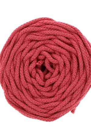 Bobine de cordon en coton pour macramé Cotton Air 5 mm - Vieux Rose x50m Acquista Ora