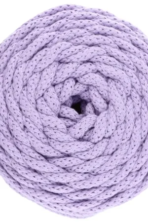 Bobine de cordon en coton pour macramé Cotton Air 5 mm Mauve x 50m Popolare
