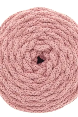 Spedizione Espresso Bobine de cordon en coton pour macramé Cotton Air 5 mm - Blush x50m