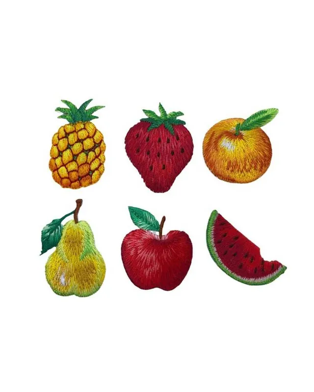 Applicazione Toppa Ricamo Frutta Termoadesiva Patch Cm 4x3 Novità