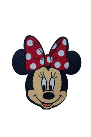 Più Venduto Applicazione Termoadesiva Patch Topo Iconico con Fiocco a Pois 70x65 mm