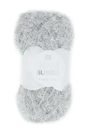 Promozione Creative Bubble - Fil à crocheter pour éponge tawashi Argent métallisé x50g