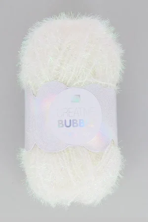 Creative Bubble - Fil à crocheter pour éponge tawashi Blanc Irisé x50g Offerta Del Giorno