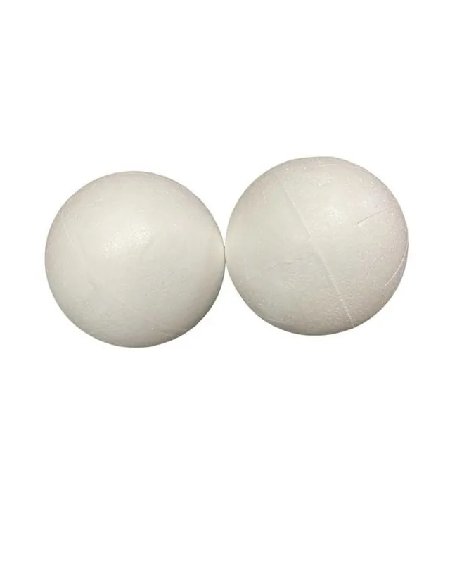 Vendita Finale Polistirolo 2 Pezzi da Decorare Sfera Palla 80 MM