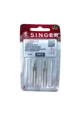Spedizione Gratuita 2 Pz Aghi Gemelli Singer 2024 Universal 4 Mm 2024 90/14