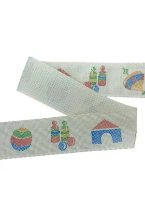 Promozione Nastro Vasetti Bordo Tela Aida Punto Croce 55 Fori Alto 5 Cm