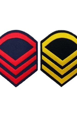 Promozione Esclusiva Gradi Militare Applicazione Ricamata Termoadesiva Cm 7x9