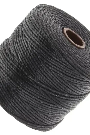 Fil S-LON Bead Cord 0.5 mm - Black x70m Non Perdere