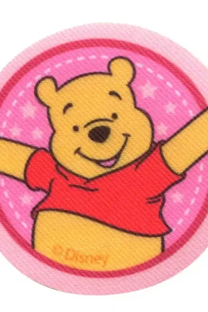 Toppa Termoadesiva Circolare Winnie the Pooh Rosa Compra Adesso