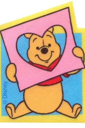 Toppa Termoadesiva Winnie the Pooh con Cuore Esclusivo