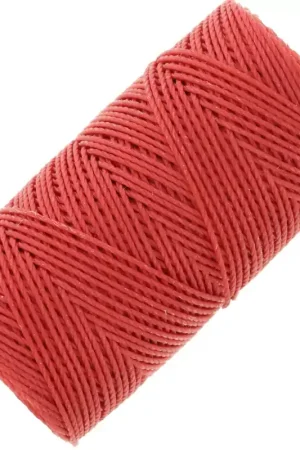 Miglior Prezzo Fil C-LON Fine Weight Bead Cord 0.4 mm - Shanghai Red x45m