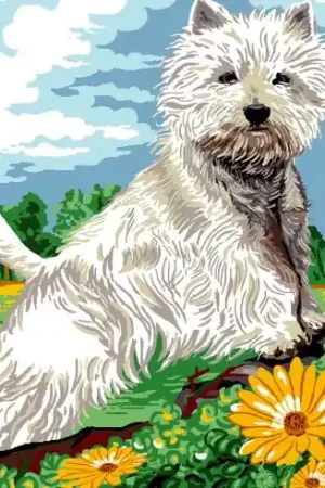 Prezzo Conveniente Canovaccio antico - Westie - Luc Créations