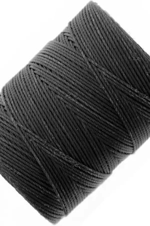 Super Prezzo Fil C-LON Fine Weight Bead Cord 0.4 mm - Charcoal x124m