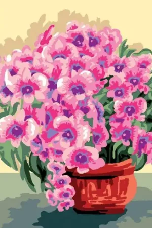 Prezzo Scontato Canovaccio antico - Viole del pensiero - Luc Créations