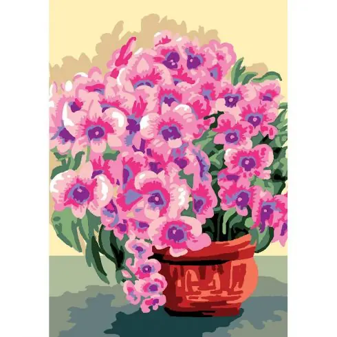 Prezzo Scontato Canovaccio antico - Viole del pensiero - Luc Créations