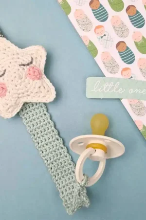 Ultimissimo Modello Kit Amigurumi - Catenella Porta Ciuccio con Stella - Hardicraft