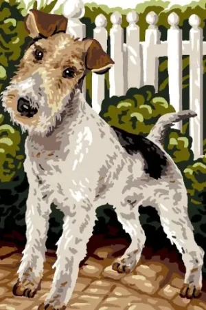 Professionale Canovaccio antico - Fox terrier - Luc Créations