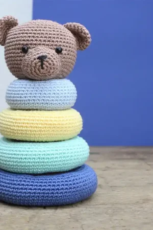Spedizione Espresso Kit de Amigurumi - Orso con Anelli Impilabili - Hardicraft