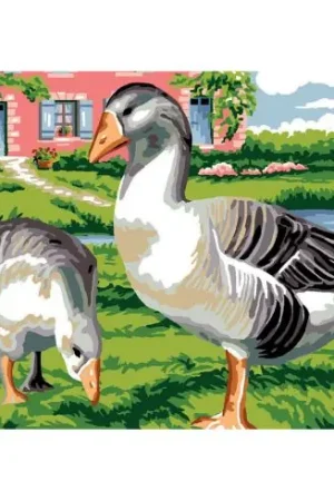 Spedizione Gratuita Canovaccio antico - Le oche - Luc Créations