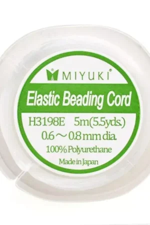 Miyuki Elastic Beading Cord 0.6 - 0.8 mm Blanc x5 m Ultima Occasione