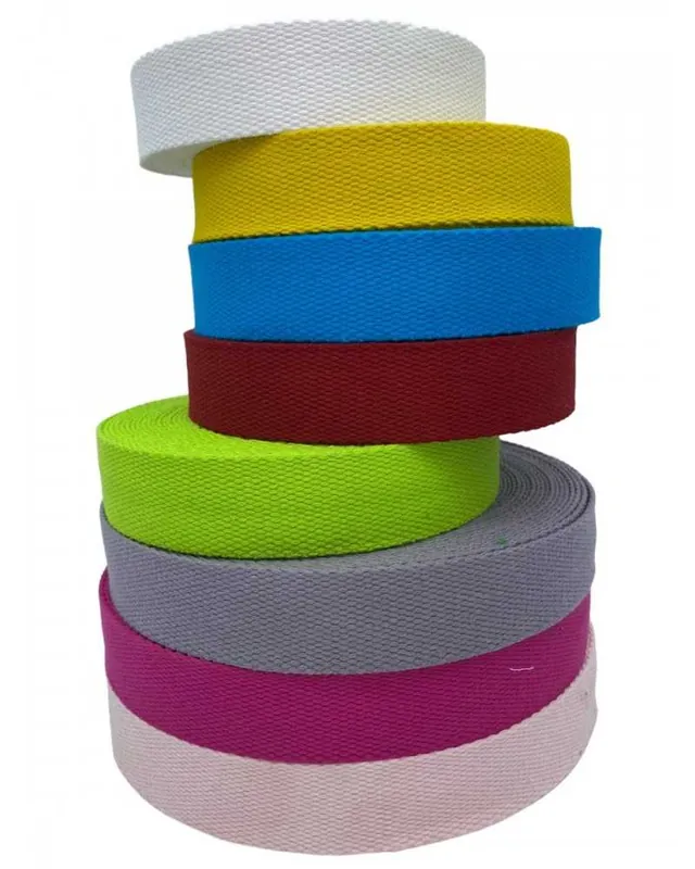 Nastro cinta in cotone naturale per borse alta 3 cm Economico