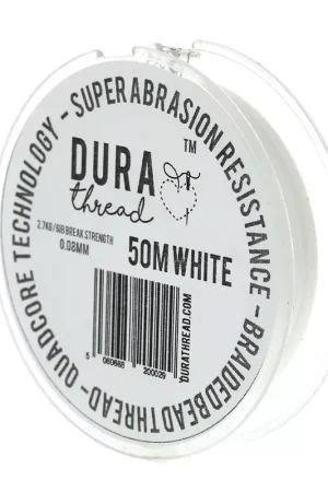 Fil DURAthread 0.08 mm Blanc x50 m Spedizione Gratuita