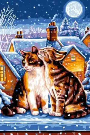 Professionale Canovaccio antico - Notte d'inverno - Luc Créations