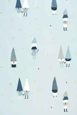 Miglior Prezzo Tessuto Popeline Gold Katia - Xmas Gnomes