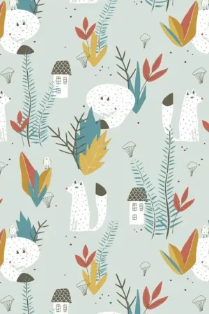 Tessuto Popeline Katia - Dalmata Wolf A Buon Prezzo