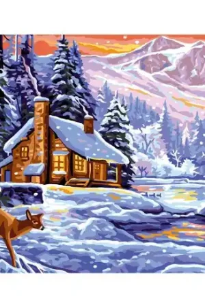 Canovaccio antico - Chalet in inverno - Luc Créations Novità