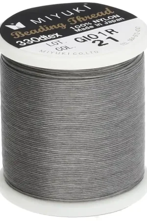Fil Miyuki Nylon Beading thread B 0.25 mm Earl Grey (n°21) x50 m Spedito Oggi