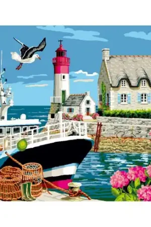 Canovaccio antico - Porto bretone - Luc Créations Prezzo Di Fabbrica