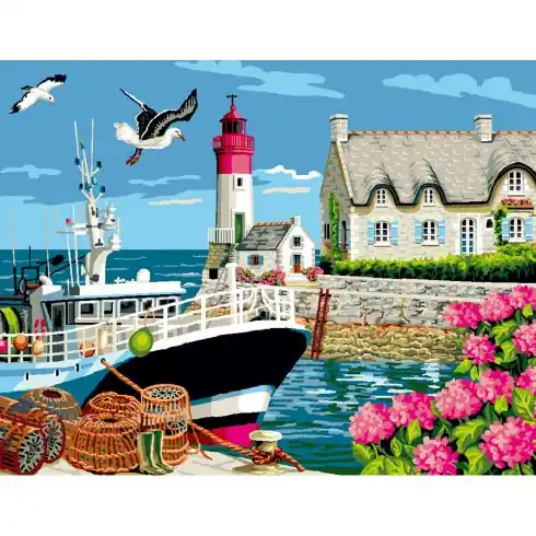 Canovaccio antico - Porto bretone - Luc Créations Prezzo Di Fabbrica