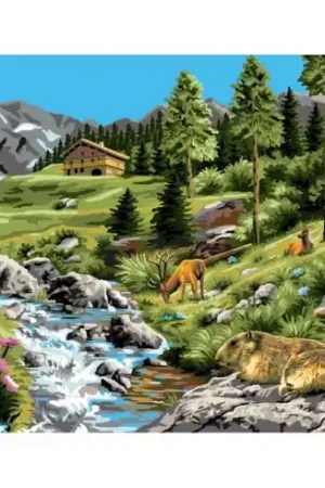 Prezzo Scontato Canovaccio antico - Il torrente - Luc Créations