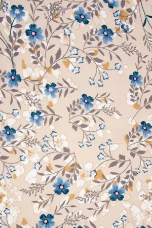 Compra Adesso Tessuto Viscosa Twill Katia - Oxford Autumn Flower