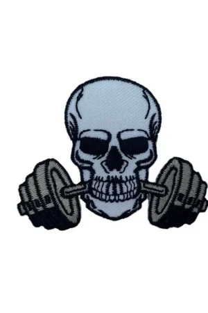 Applicazione Teschio Bilacere Termoadesiva Patch Toppa 6x5 Cm Subito Disponibile