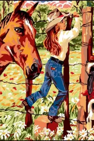 Canovaccio antico - Cow girl - Luc Créations Offerta Lampo