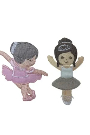 Applicazione Toppa Patch Termoadesiva Baby Ricamo Ballerina Tutù 7x6 Cm Miglior Prezzo