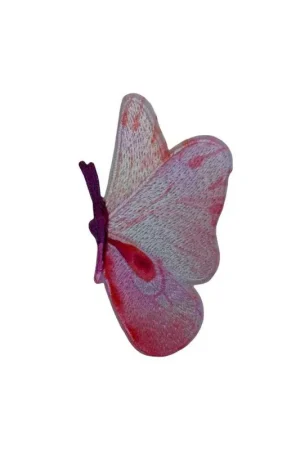 Applicazione Dx Farfalla Rosa Termoadesiva Patch Toppa Adesiva 45x80 Mm Ultime Pezzi