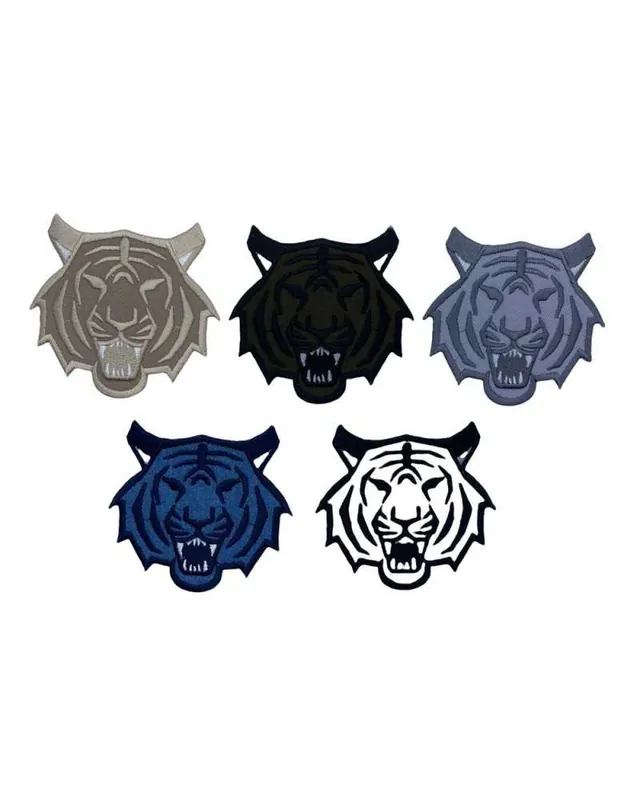 Prezzo Basso Applicazione Toppa Patch Termoadesiva Tessuto Ricamo Testa Tigre 8x7 Cm