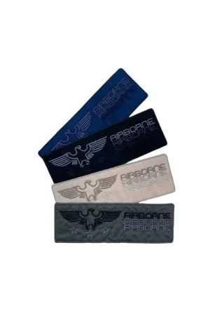 Super Prezzo Applicazione Toppa Patch Termoadesiva Tessuto Eco Camoscio Ricamo Aquila Airborne Stelle 145x50 Mm