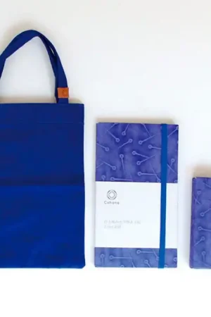 Set di Borsa e Custodia Blu Giappone - Cohana Direttamente Dal Produttore