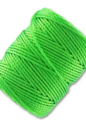 Quantità Limitata Fil C-LON Tex 400 Bead Cord 0,90 mm Neon Green x 35 m