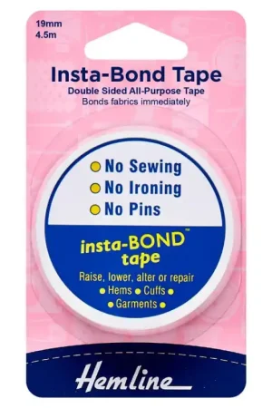 Nastro Biadesivo da 19 mm e 4,5 metri - Hemline Nuova Collezione