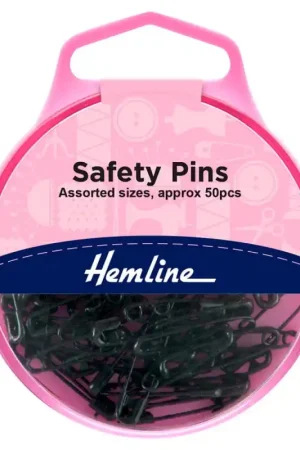 Reso Gratuito Assortimento di Spille da Balia in Colore Nero - Hemline